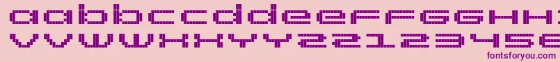 RtScreenloft8Bold-Schriftart – Violette Schriften auf rosa Hintergrund
