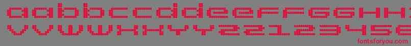 RtScreenloft8Bold Font – Red Fonts on Gray Background