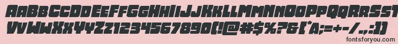 Opusmundiexpandital Font – Black Fonts on Pink Background