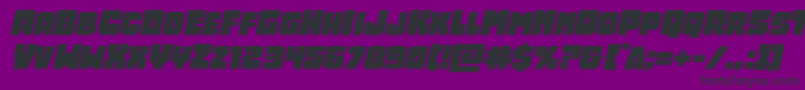 Opusmundiexpandital Font – Black Fonts on Purple Background