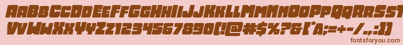 Opusmundiexpandital Font – Brown Fonts on Pink Background
