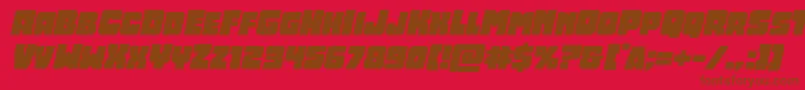Opusmundiexpandital Font – Brown Fonts on Red Background