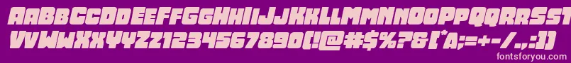 Opusmundiexpandital Font – Pink Fonts on Purple Background