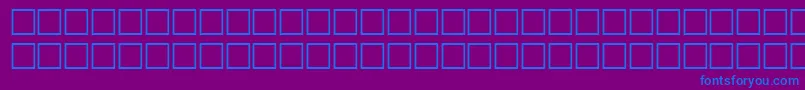 McsHijonSUNormal. Font – Blue Fonts on Purple Background