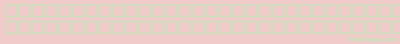 McsHijonSUNormal. Font – Green Fonts on Pink Background