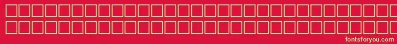 McsHijonSUNormal. Font – Yellow Fonts on Red Background