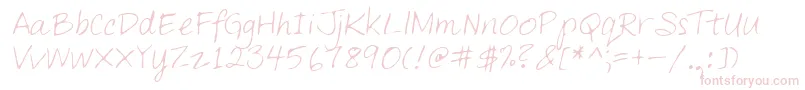 Lehn261 Font – Pink Fonts on White Background