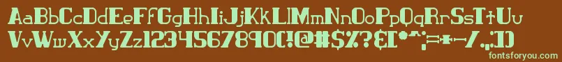 More about ClassicTrash2Brk Font ClassicTrash2Brk Font – Green Fonts on Brown Background