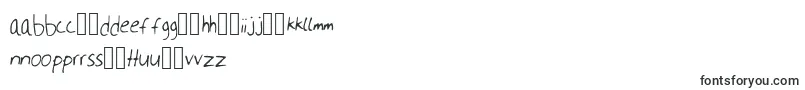 Millweemanuscripting-Schriftart – esperanto Schriften
