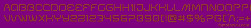 Miraclemercury Font – Brown Fonts on Purple Background