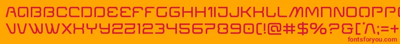 Miraclemercury Font – Red Fonts on Orange Background