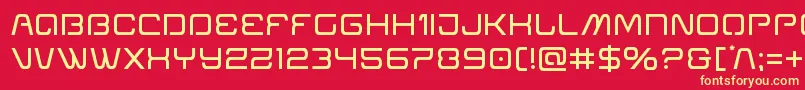 Miraclemercury Font – Yellow Fonts on Red Background