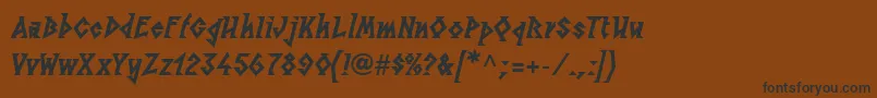 LinotypesunburstwestHeavy Font – Black Fonts on Brown Background