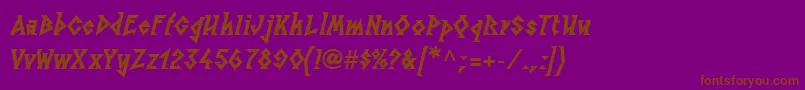 LinotypesunburstwestHeavy Font – Brown Fonts on Purple Background