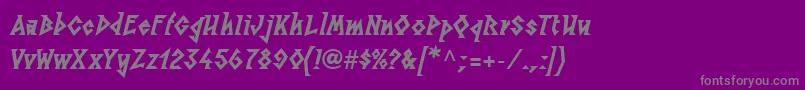 LinotypesunburstwestHeavy Font – Gray Fonts on Purple Background