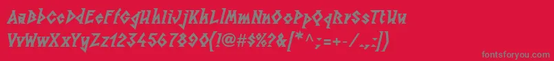 LinotypesunburstwestHeavy Font – Gray Fonts on Red Background