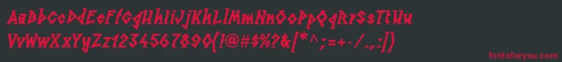 LinotypesunburstwestHeavy Font – Red Fonts on Black Background
