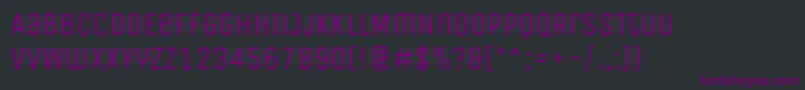 Шрифт UnicaoneRegular – фиолетовые шрифты на чёрном фоне