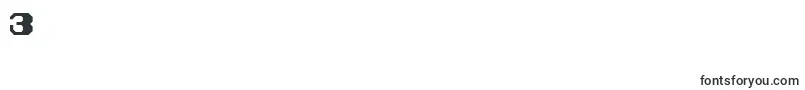 フォントKemcoSmoothBold – フォント数字3