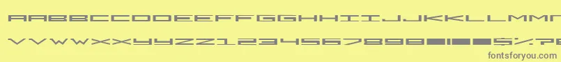DarkEmpire Font – Gray Fonts on Yellow Background