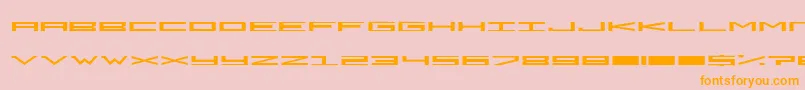 DarkEmpire Font – Orange Fonts on Pink Background