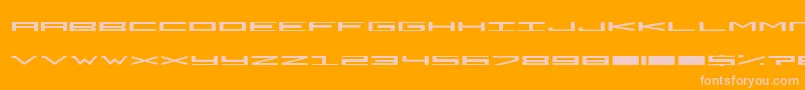 DarkEmpire Font – Pink Fonts on Orange Background