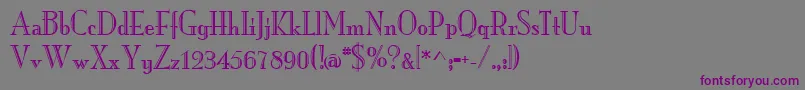 Шрифт MonarchengravedRegular – фиолетовые шрифты на сером фоне