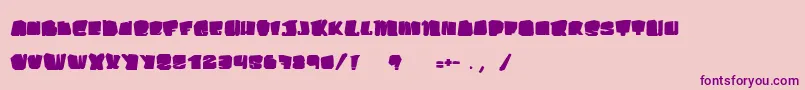 KosmoCat Font – Purple Fonts on Pink Background