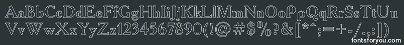 AcademyHo Font – White Fonts on Black Background