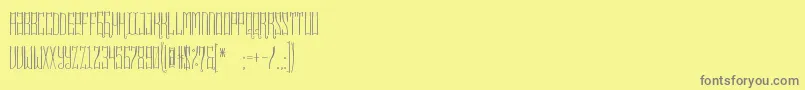 フォントKakawa – 黄色の背景に灰色の文字