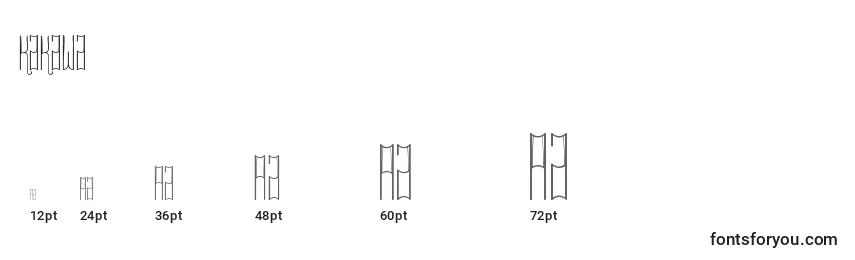 Tamaños de fuente Kakawa