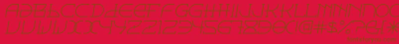 Fontcop ffy Font – Brown Fonts on Red Background