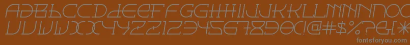 Fontcop ffy Font – Gray Fonts on Brown Background