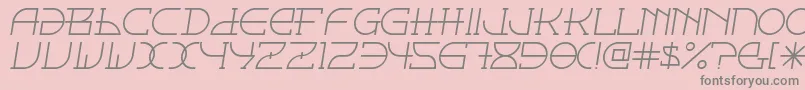 Fontcop ffy Font – Gray Fonts on Pink Background