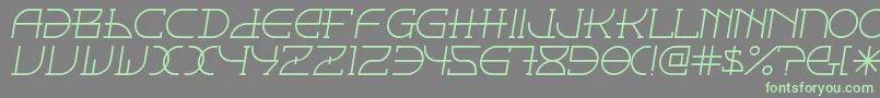 Fontcop ffy Font – Green Fonts on Gray Background