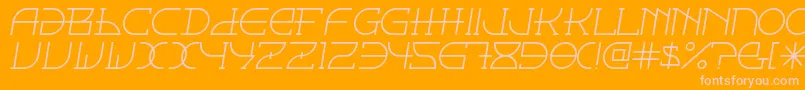 Fontcop ffy Font – Pink Fonts on Orange Background