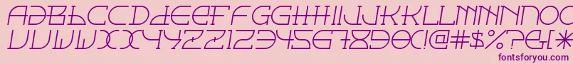 Fontcop ffy Font – Purple Fonts on Pink Background