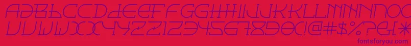 Fontcop ffy Font – Purple Fonts on Red Background