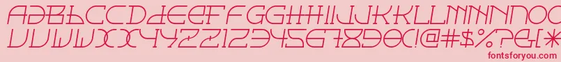 Fontcop ffy Font – Red Fonts on Pink Background