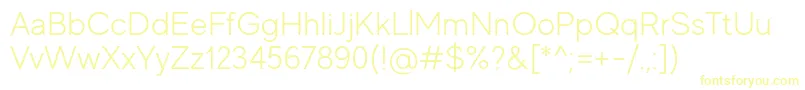 MadeEvolveSansLightPersonalUse Font – Yellow Fonts