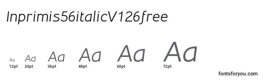 Inprimis56italicV126free Font Sizes