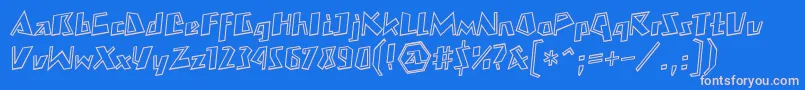 Подробнее о шрифте Mateooutlineboldll Шрифт Mateooutlineboldll – розовые шрифты на синем фоне