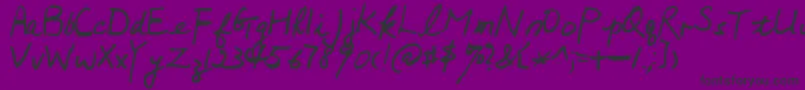Mumsies Font – Black Fonts on Purple Background