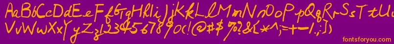 Подробнее о шрифте Mumsies Шрифт Mumsies – оранжевые шрифты на фиолетовом фоне