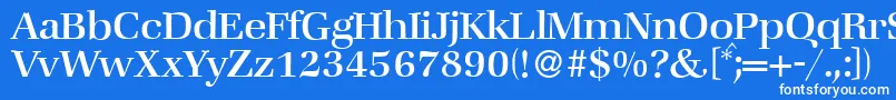 ZabriskiebookRegular Font – White Fonts on Blue Background