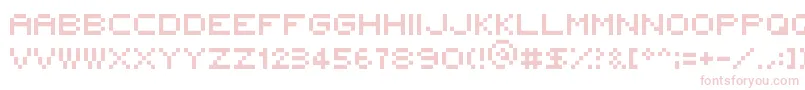 5x5Rounded-fontti – vaaleanpunaiset fontit