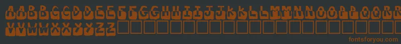 Шрифт Submerged – коричневые шрифты на чёрном фоне