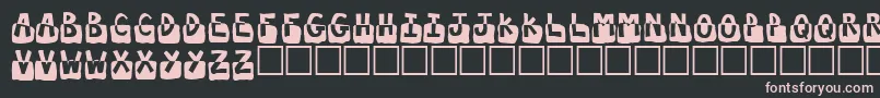 Submerged Font – Pink Fonts on Black Background