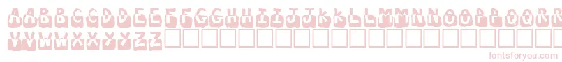 Шрифт Submerged – розовые шрифты на белом фоне