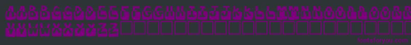 Шрифт Submerged – фиолетовые шрифты на чёрном фоне
